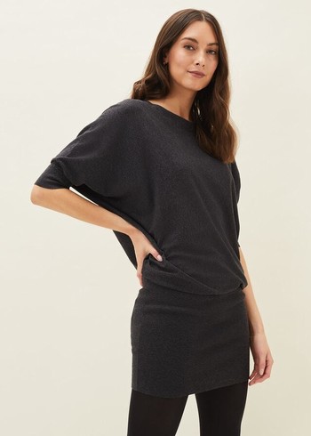 Phase Eight Becca Batwingted Knitwear Grey Australia | OR5731806